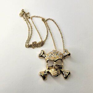 Gold Skull Necklace